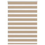 Vidaxl zebra blind 105x150 cm stofbreedte 100,9 cm polyester zandbruin
