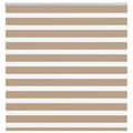 Vidaxl zebra blind 145x150 cm stofbreedte 140,9 cm polyester zandbruin
