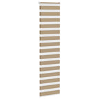 Vidaxl zebra blind 55x200 cm stofbreedte 50,9 cm polyester zandbruin