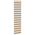 Vidaxl zebra blind 65x230 cm stofbreedte 60,9 cm polyester zandbruin
