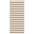Vidaxl zebra blind 105x230 cm stofbreedte 100,9 cm polyester zandbruin