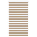 Vidaxl zebra blind 130x230 cm stofbreedte 125,9 cm polyester zandbruin