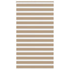 Vidaxl zebra blind 130x230 cm stofbreedte 125,9 cm polyester zandbruin