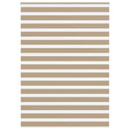 Vidaxl zebra blind 160x230 cm stofbreedte 155,9 cm polyester zandbruin