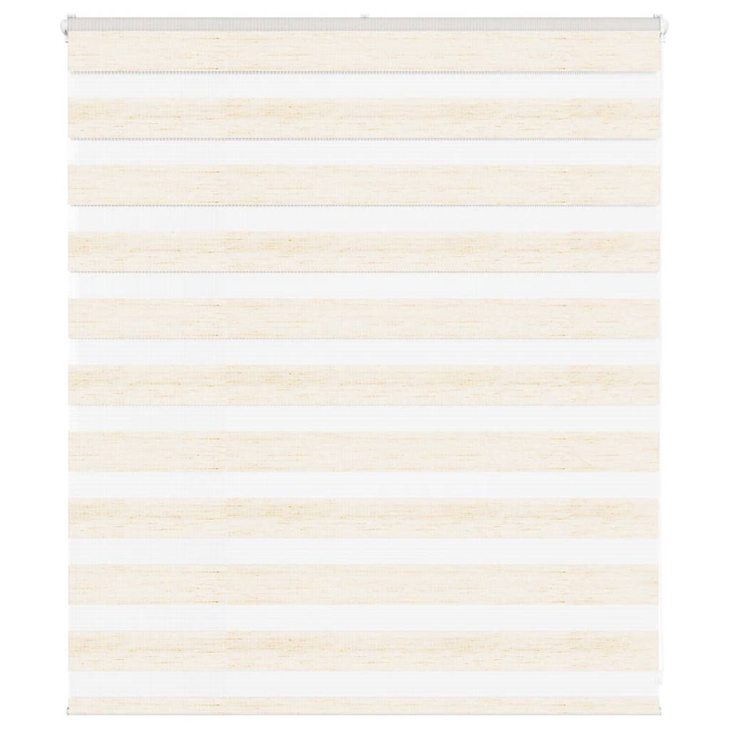 Vidaxl zebra rolgordijn 125x100 cm stofbreedte 120,9 cm marmerbeige