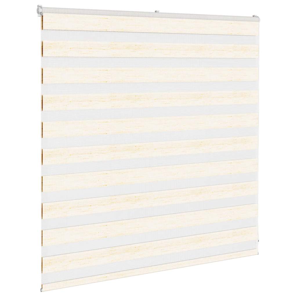 Vidaxl zebra rolgordijn 150x100 cm stofbreedte 145,9 cm marmerbeige