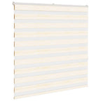 Vidaxl zebra rolgordijn 140x150 cm stofbreedte 135,9cm marmerbeige