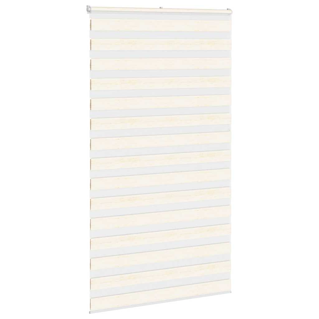 Vidaxl zebra rolgordijn 135x200 cm stofbreedte 130,9 cm marmerbeige