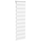 Vidaxl zebra rolgordijn 50x100 cm stofbreedte 45,9cm polyester wit