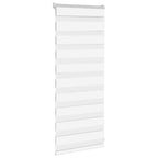 Vidaxl zebra rolgordijn 65x100 cm stofbreedte 60,9 cm polyester wit