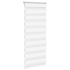 Vidaxl zebra rolgordijn 55x150 cm stofbreedte 50,9 cm polyester wit