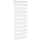 Vidaxl zebra rolgordijn 60x150 cm stofbreedte 55,9 cm polyester wit