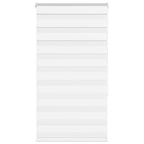 Vidaxl zebra rolgordijn 75x150 cm stofbreedte 70,9 cm polyester wit