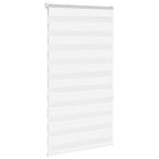 Vidaxl zebra rolgordijn 80x150 cm stofbreedte 75,9 cm polyester wit