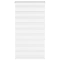 Vidaxl zebra rolgordijn 85x150 cm stofbreedte 80,9 cm polyester wit