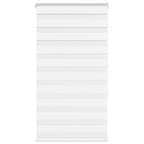 Vidaxl zebra rolgordijn 85x150 cm stofbreedte 80,9 cm polyester wit
