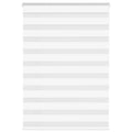 Vidaxl zebra rolgordijn 105x150 cm stofbreedte 100,9cm polyester wit