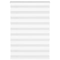 Vidaxl zebra rolgordijn 115x150 cm stofbreedte 110,9cm polyester wit