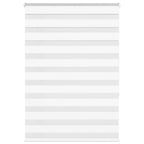 Vidaxl zebra rolgordijn 115x150 cm stofbreedte 110,9cm polyester wit