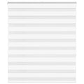 Vidaxl zebra rolgordijn 120x150 cm stofbreedte 115,9cm polyester wit