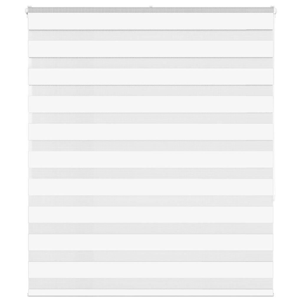 Vidaxl zebra rolgordijn 135x150 cm stofbreedte 130,9cm polyester wit