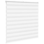 Vidaxl zebra rolgordijn 140x150 cm stofbreedte 135,9cm polyester wit
