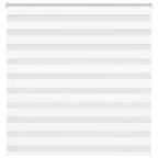 Vidaxl zebra rolgordijn 145x150 cm stofbreedte 140,9cm polyester wit