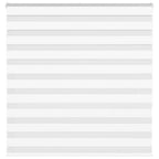 Vidaxl zebra rolgordijn 150x150 cm stofbreedte 145,9cm polyester wit