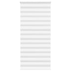Vidaxl zebra rolgordijn 105x200 cm stofbreedte 100,9cm polyester wit