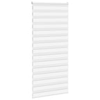Vidaxl zebra rolgordijn 110x200 cm stofbreedte 105,9cm polyester wit