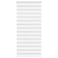 Vidaxl zebra rolgordijn 115x200 cm stofbreedte 110,9cm polyester wit