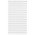 Vidaxl zebra rolgordijn 120x200 cm stofbreedte 115,9cm polyester wit
