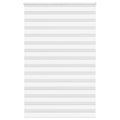 Vidaxl zebra rolgordijn 145x200 cm stofbreedte 140,9cm polyester wit