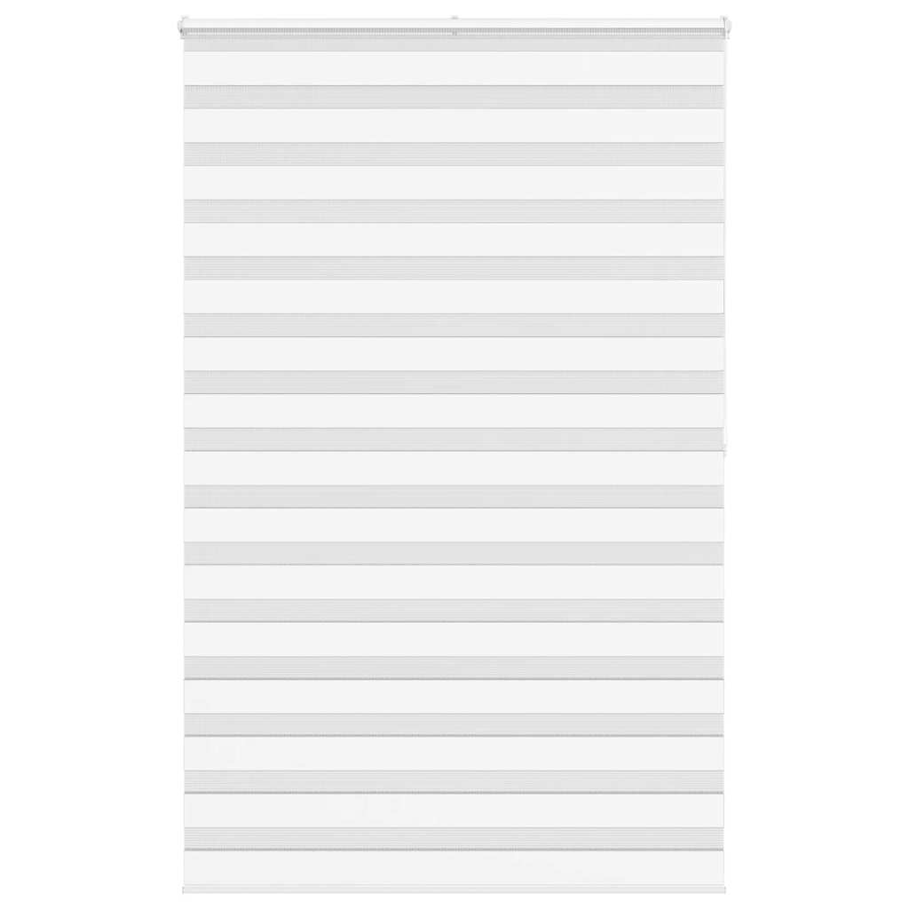 Vidaxl zebra rolgordijn 145x200 cm stofbreedte 140,9cm polyester wit