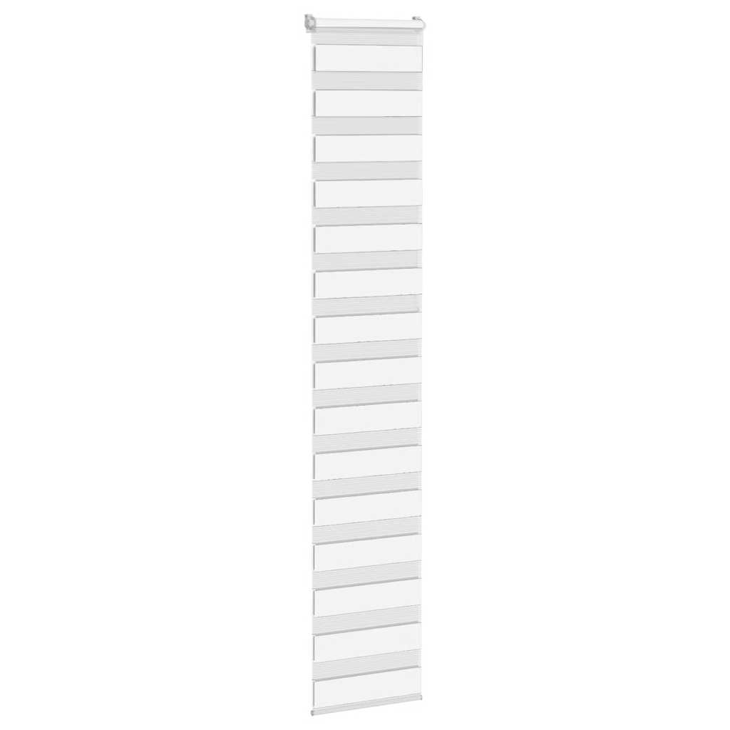 Vidaxl zebra rolgordijn 45x230 cm stofbreedte 40,9 cm polyester wit
