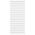 Vidaxl zebra rolgordijn 100x230 cm stofbreedte 95,9 cm polyester wit