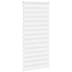 Vidaxl zebra rolgordijn 105x230 cm stofbreedte 100,9cm polyester wit