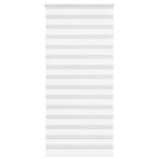 Vidaxl zebra rolgordijn 115x230 cm stofbreedte 110,9cm polyester wit