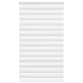 Vidaxl zebra rolgordijn 125x230 cm stofbreedte 120,9cm polyester wit