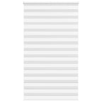Vidaxl zebra rolgordijn 125x230 cm stofbreedte 120,9cm polyester wit