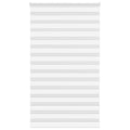 Vidaxl zebra rolgordijn 130x230 cm stofbreedte 125,9cm polyester wit