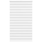 Vidaxl zebra rolgordijn 130x230 cm stofbreedte 125,9cm polyester wit