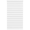 Vidaxl zebra rolgordijn 135x230 cm stofbreedte 130,9cm polyester wit