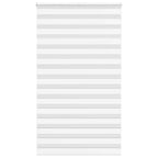 Vidaxl zebra rolgordijn 135x230 cm stofbreedte 130,9cm polyester wit