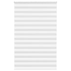Vidaxl zebra rolgordijn 140x230 cm stofbreedte 135,9cm polyester wit