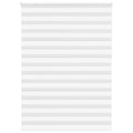 Vidaxl zebra rolgordijn 155x230 cm stofbreedte 150,9cm polyester wit