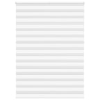 Vidaxl zebra rolgordijn 155x230 cm stofbreedte 150,9cm polyester wit