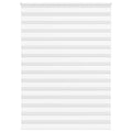 Vidaxl zebra rolgordijn 160x230 cm stofbreedte 155,9cm polyester wit