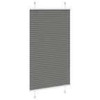 Vidaxl plissé rolgordijn 75x100 cm stofbreedte 74,4 cm antraciet