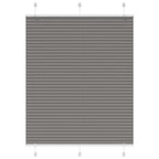Vidaxl plissé rolgordijn 105x100 cm stofbreedte 104,4 cm antraciet